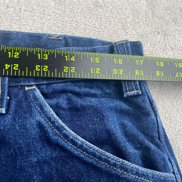 Dickies Men's Work Jeans 35x28 Hemmed Straight Flame-Resistant FR Blue Denim Wor - Picture 5 of 16